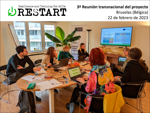 El consorcio RESTART celebra con éxito en Bruselas una reunión transnacional del proyecto para avanzar en la educación empresarial